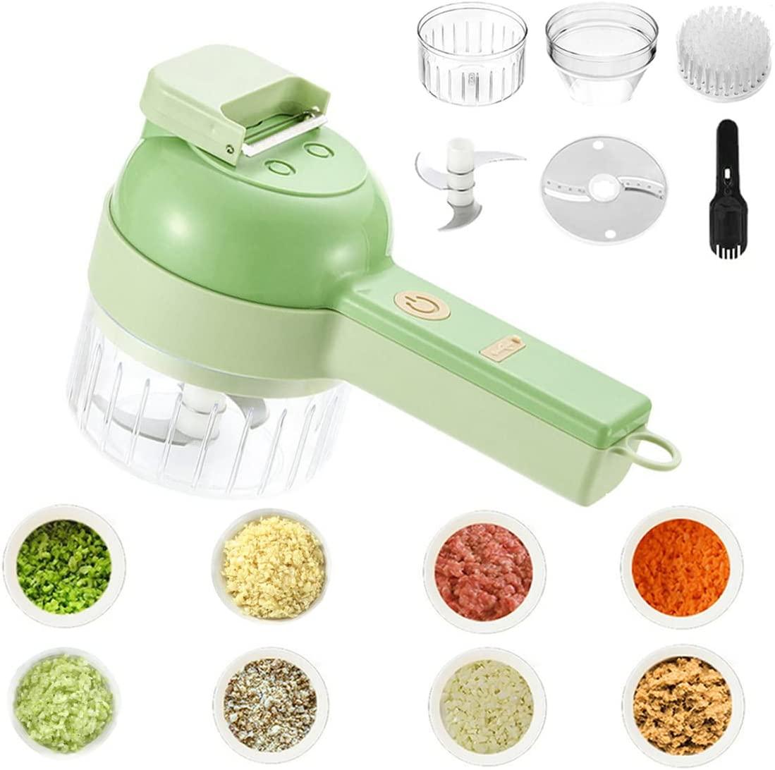 4 in 1 Handheld Electric Vegetable Cutter Set, Vegetable Chopper